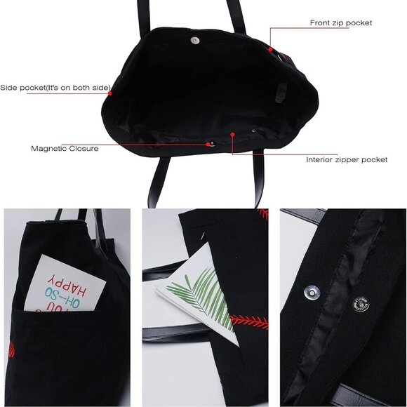 Woman Baseball Tote Handbag Large Oversize Casual Canvas Sports Mom Beach Travel - Picture 4 of 7